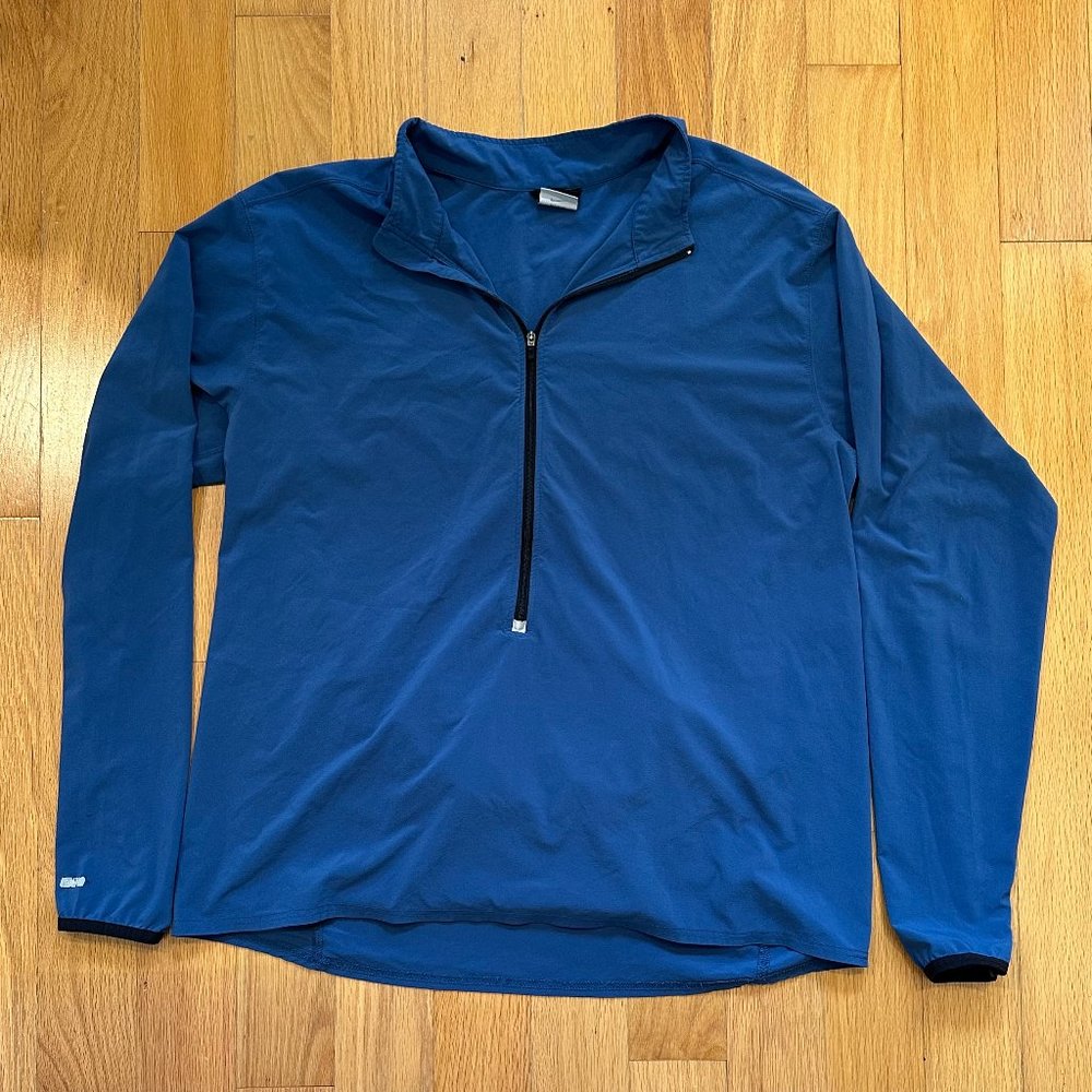 Mens Nike Blue Quarter Zip Jacket